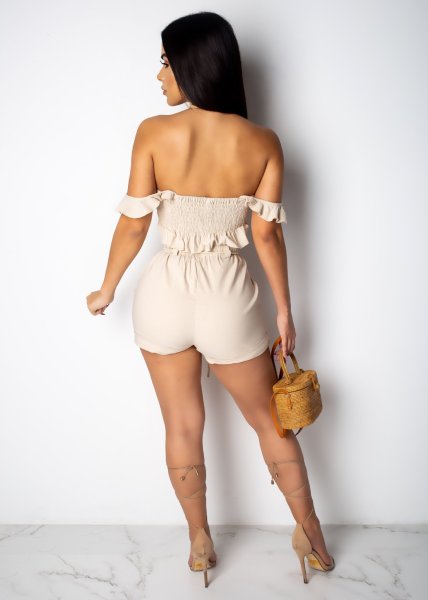Popular fashion summer solid color pants suit short two-piece suit L0252