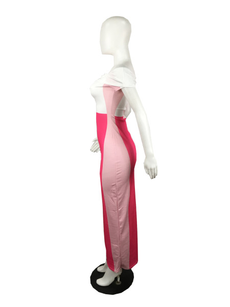 Personalized one-neck sexy dress tight-fitting casual Women skirt QY5060