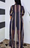 Sexy see-through mesh breathable casual sunscreen shirt short-sleeved dress L0344