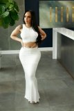 Fashion vest long skirt suit FFT1113