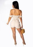 Popular fashion summer solid color pants suit short two-piece suit L0252