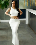Fashion vest long skirt suit FFT1113