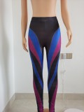 Digital printed sexy one-piece sports tights FFD1114