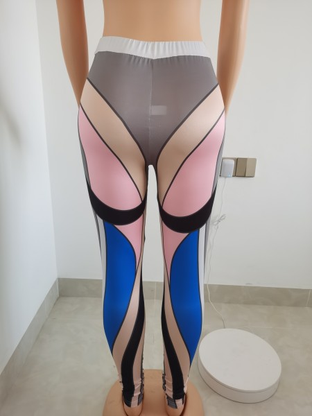 Digital printed sexy one-piece sports tights FFD1114