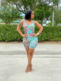 Positioning printed casual pants  Q77217