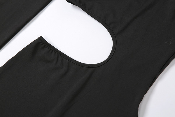 New long-sleeved sexy hollow sports jumpsuit K20Q2001