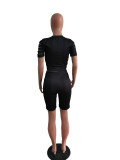 Fashion printed burnt flower two-piece casual suit Z60031