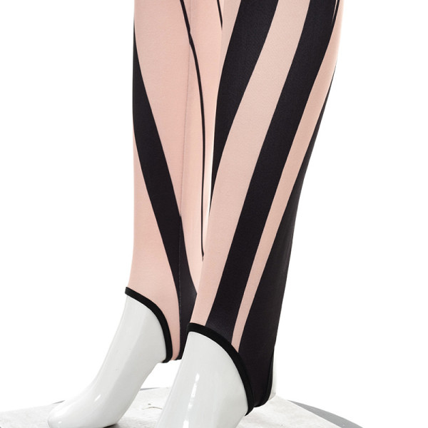 New printed high-waist slim-fitting casual trousers leggings K21PT289