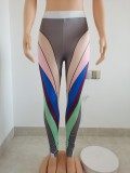 Digital printed sexy one-piece sports tights FFD1114