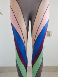 Digital printed sexy one-piece sports tights FFD1114