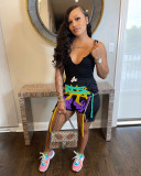 Vest shorts printed rope set two-piece suit HY5224