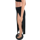 Sexy cute split skirt two-piece suit HY5232