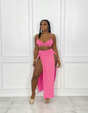 Sexy cute split skirt two-piece suit HY5232