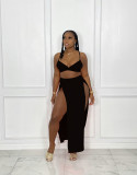 Sexy cute split skirt two-piece suit HY5232