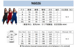 Lace halter solid color ruffled irregular loose jumpsuit N6026