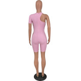 Sexy cute high elastic irregular jumpsuit HY5221