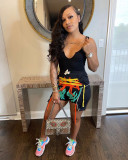 Vest shorts printed rope set two-piece suit HY5224