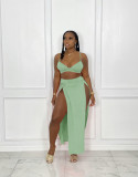 Sexy cute split skirt two-piece suit HY5232