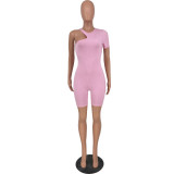 Sexy cute high elastic irregular jumpsuit HY5221