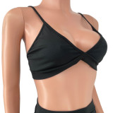 Sexy cute split skirt two-piece suit HY5232