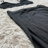 Sexy cute split skirt two-piece suit HY5232