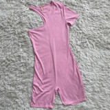 Sexy cute high elastic irregular jumpsuit HY5221