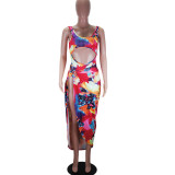 Sexy print dress LD98002