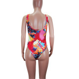 Sexy print dress LD98002