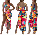 Sexy print dress LD98002