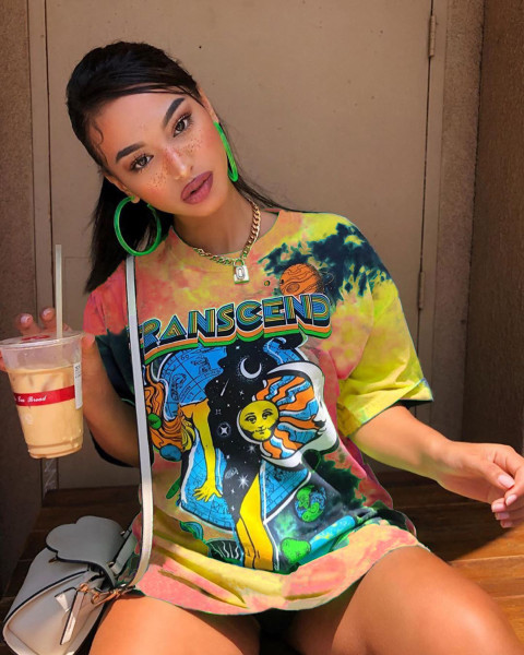 Sexy printed loose top T-shirt LD99051