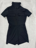 Ladies short sleeve jumpsuit LL6335