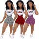 Women's letter houndstooth skirt suit two-piece suit S168