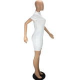 Ladies short sleeve jumpsuit LL6324