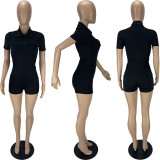Ladies short sleeve jumpsuit LL6335