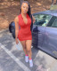 Hang strip casual sexy dress LL6334