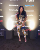 Plus size women's clothing net celebrity digital printing jumpsuit FFZ1117