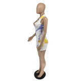 Printed urban trend style jumpsuit FM2032