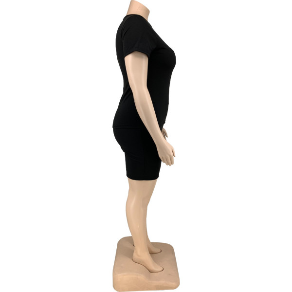 Large size fashion sports and leisure suit two-piece suit DN8604