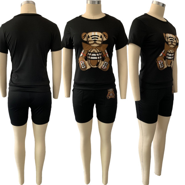 Animal cartoon patch suit women DN8610