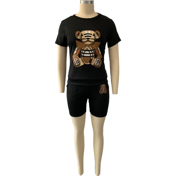 Animal cartoon patch suit women DN8610