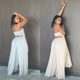 Two-piece suspender with truffle back CQ098