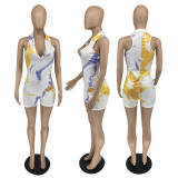 Printed urban trend style jumpsuit FM2032