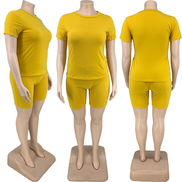 Large size fashion sports and leisure suit two-piece suit DN8604
