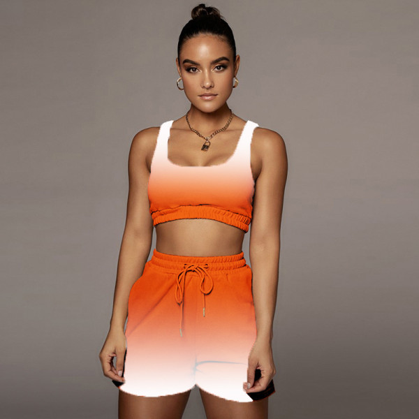 Gradient yoga fitness and leisure two-piece suit LY036