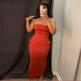 Fashion sexy side pocket bag hip slim dress  D155317K