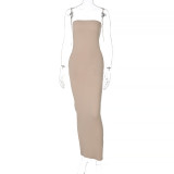 Fashion sexy side pocket bag hip slim dress  D155317K