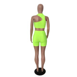 Two-piece sexy casual solid color shorts Y9066