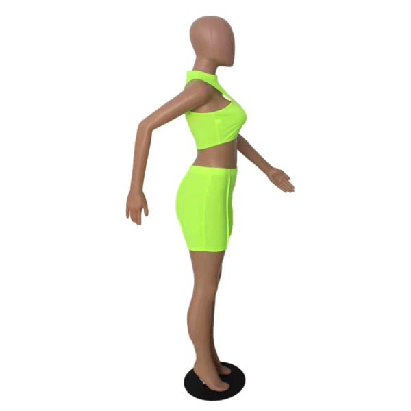 Two-piece sexy casual solid color shorts Y9066