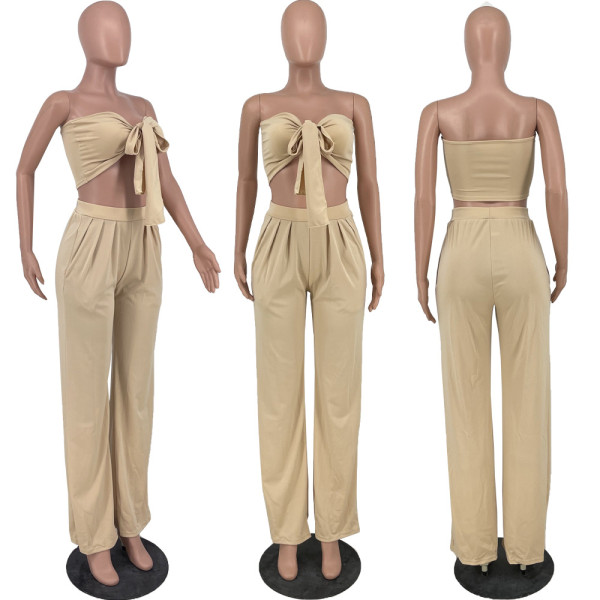 Sexy chest wrap, halter, various wear, two-piece suit HY5216