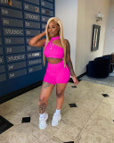 Two-piece sexy casual solid color shorts Y9066